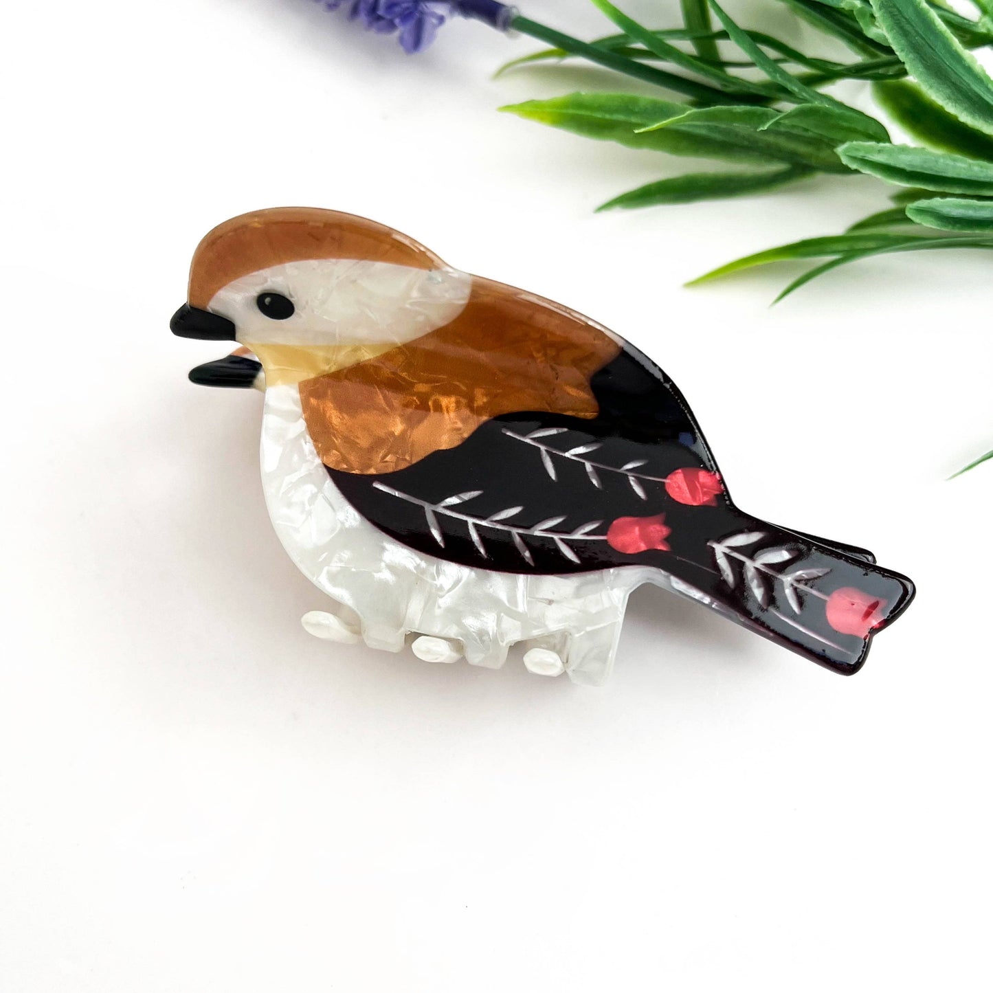 mildstyles - Colorful Cartoon Bird Acrylic Hair Claw – Cute Design: A