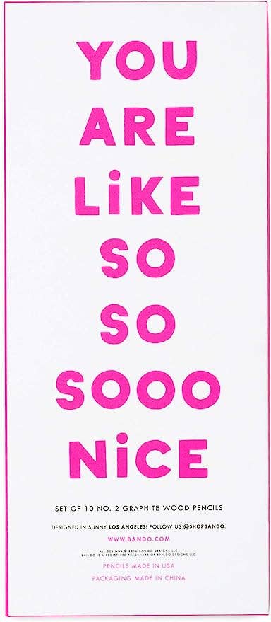 Ban.do - Compliment Pencil Set , Assorted Set of Ten