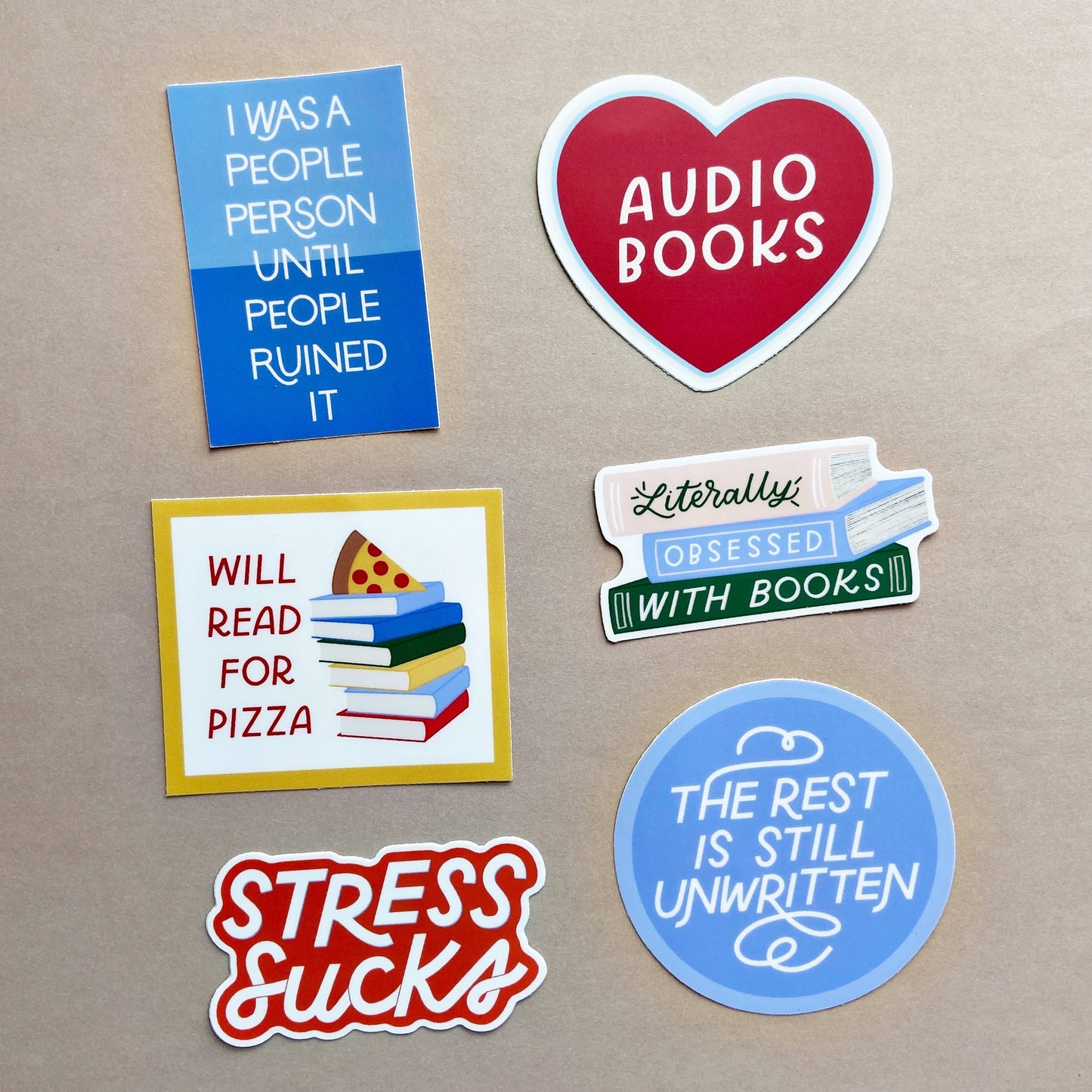 Just Follow Your Art - Audio Book Vinyl Sticker, Heart Stickers, Book-ish Gift Idea