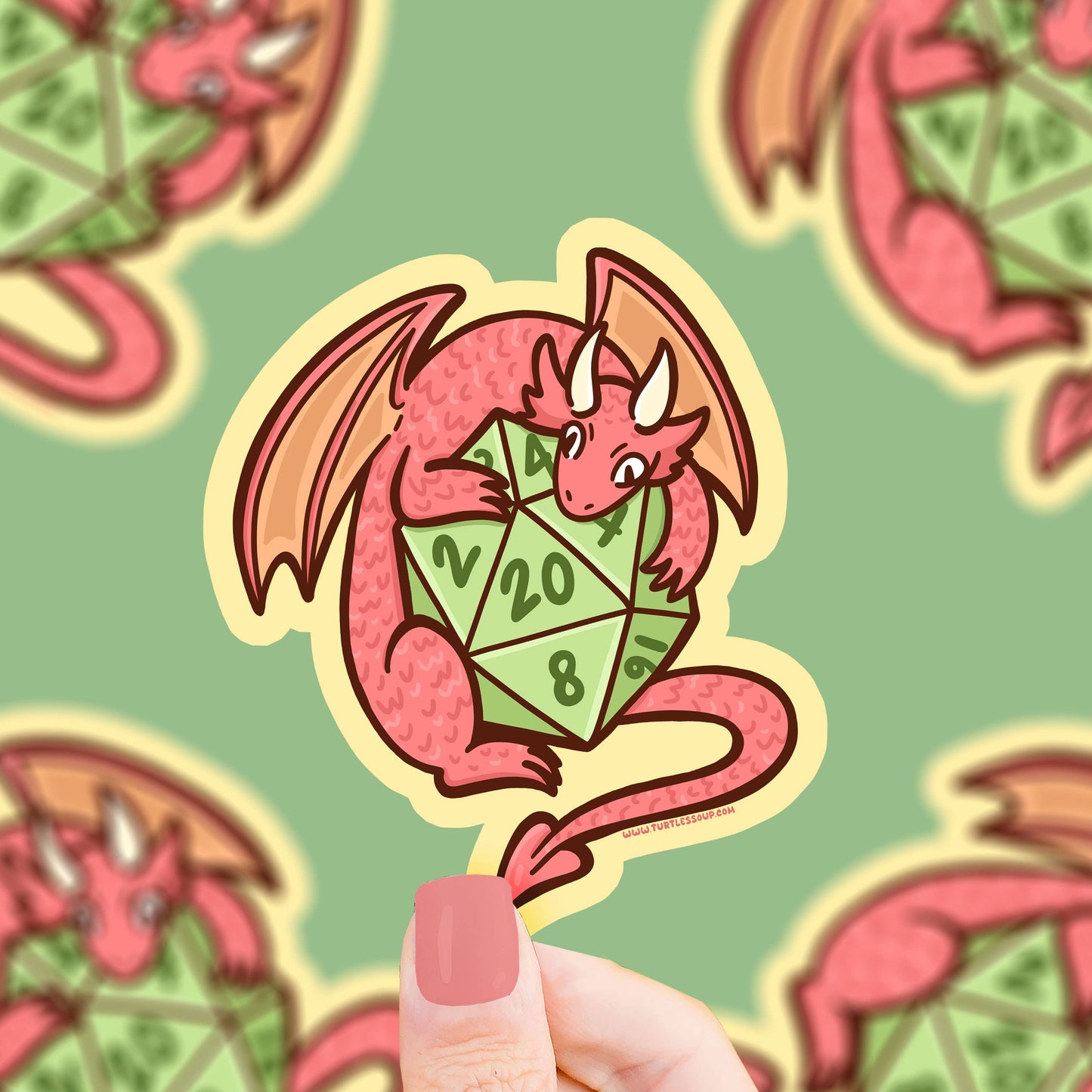 Turtle's Soup - Dragon D20  Vinyl Sticker