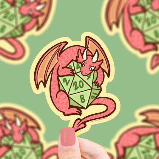 Turtle's Soup - Dragon D20  Vinyl Sticker