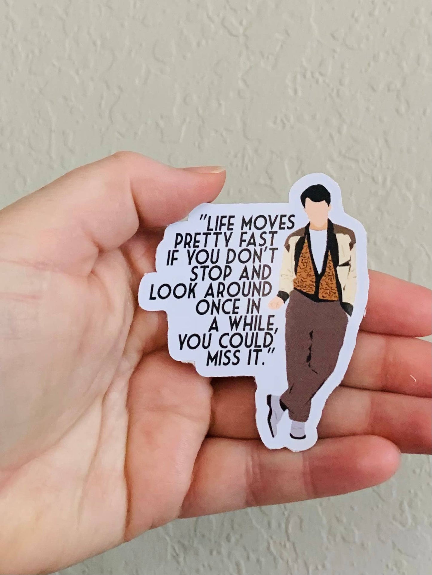 Oily Graphic Creations - Ferris-80s Movie Stickers/Magnet: Glossy Vinyl