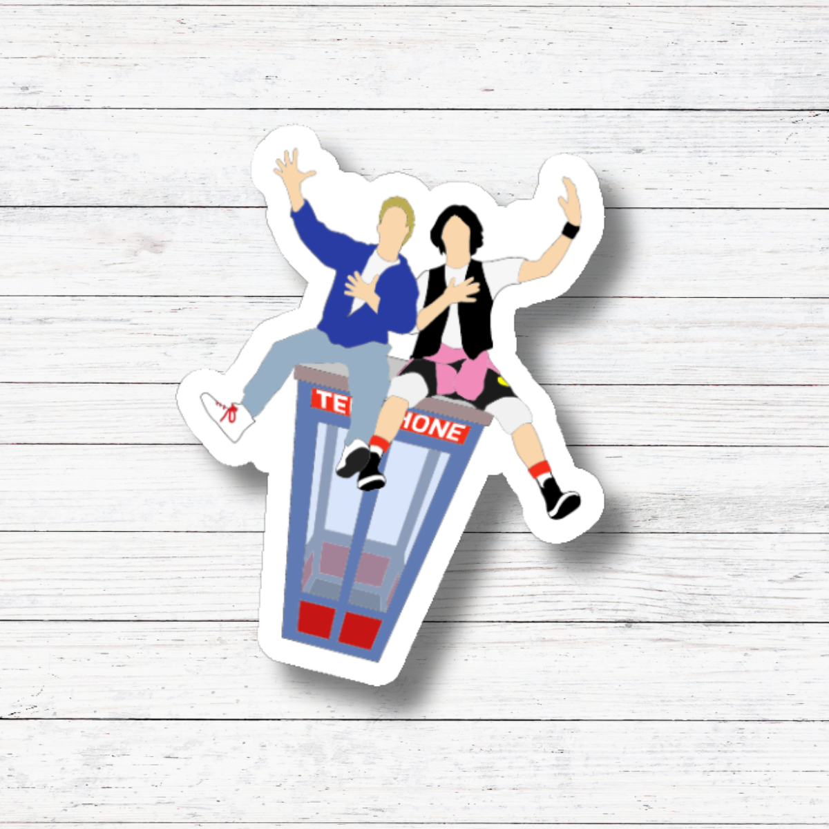 Oily Graphic Creations - Bill and Ted-80s Movie Stickers/Magnet: Matte Vinyl