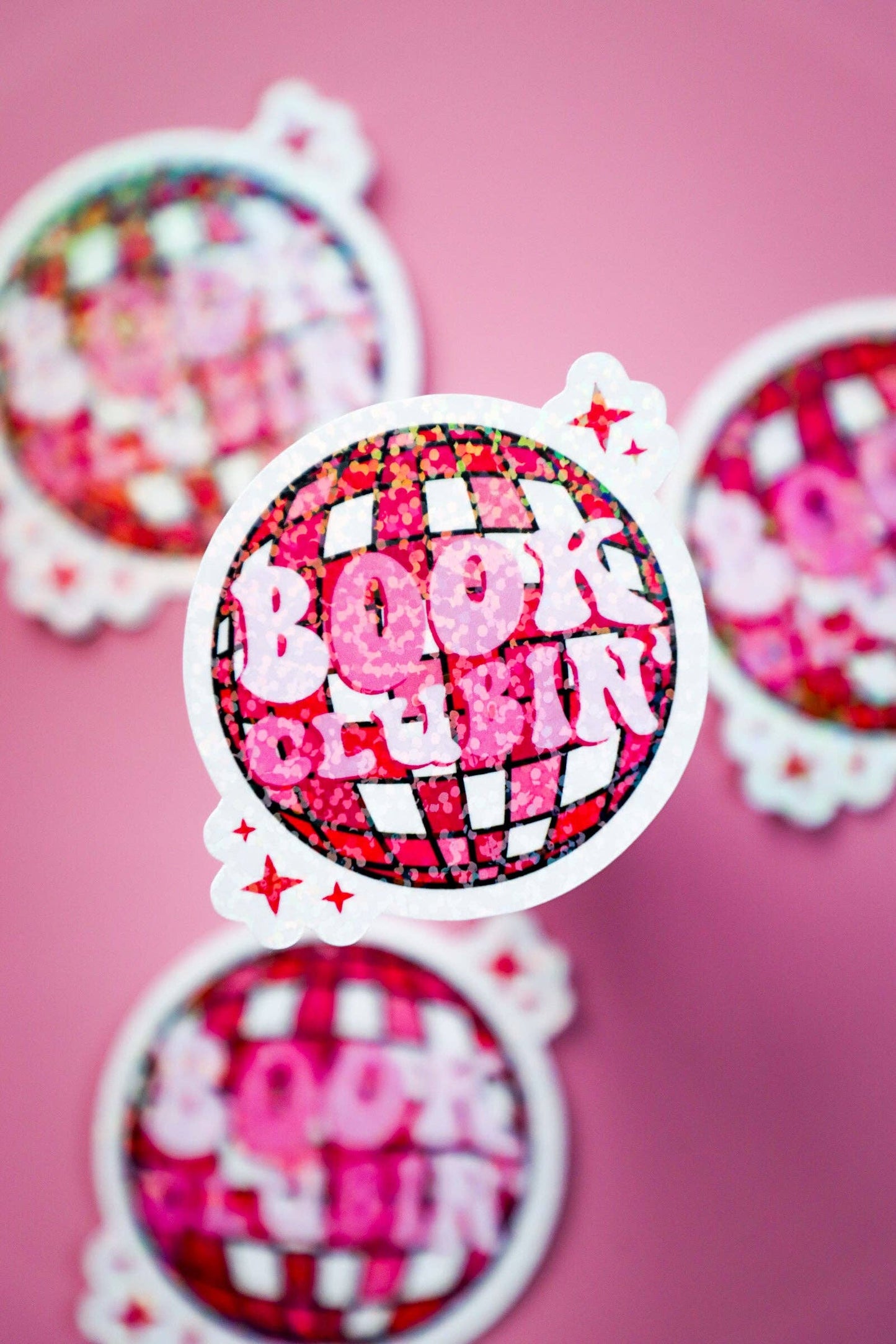 Furever Booked - Book Clubin Glitter Sticker