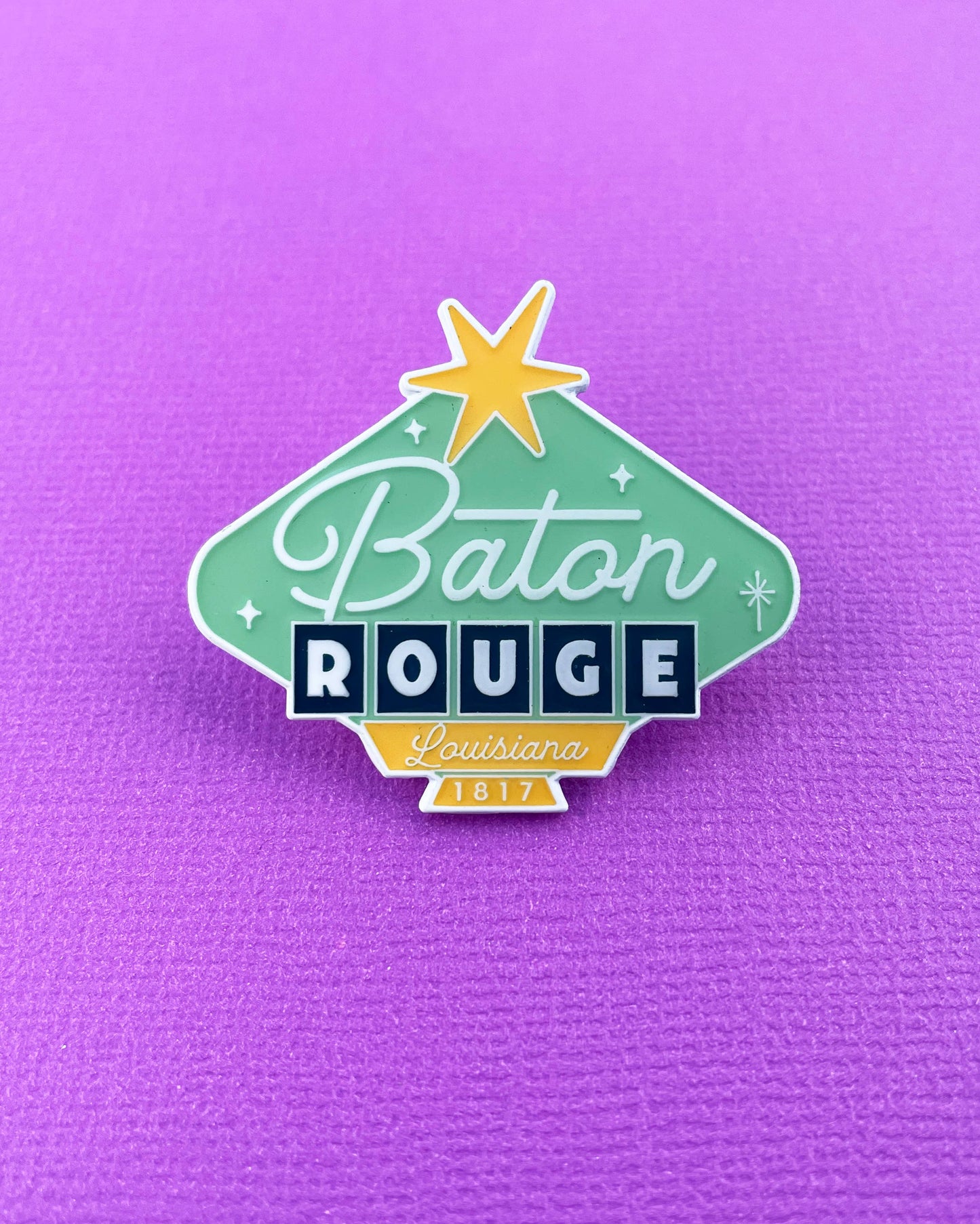 Pixel & Ink Creative - Baton Rouge Louisiana Pin - Once Upon A Sign