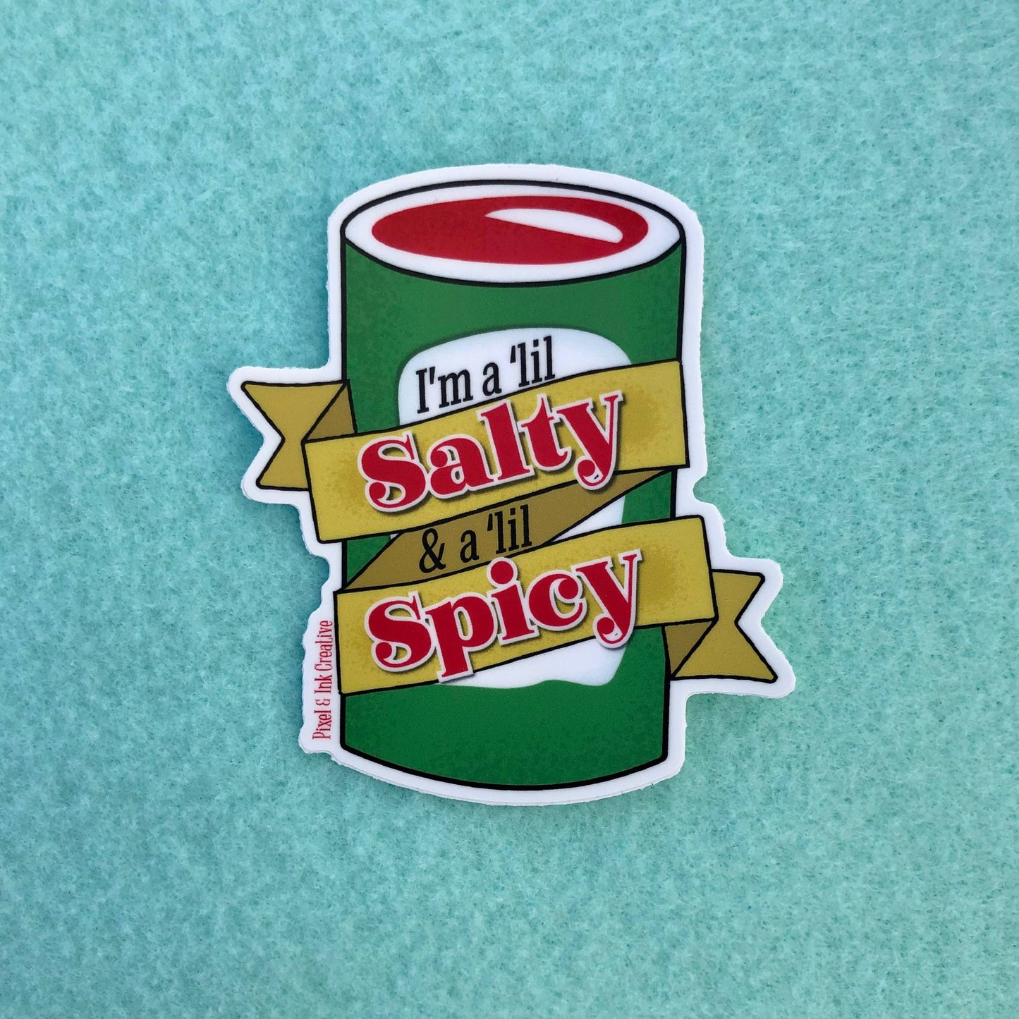 Pixel & Ink Creative - Salty & Spicy Sticker