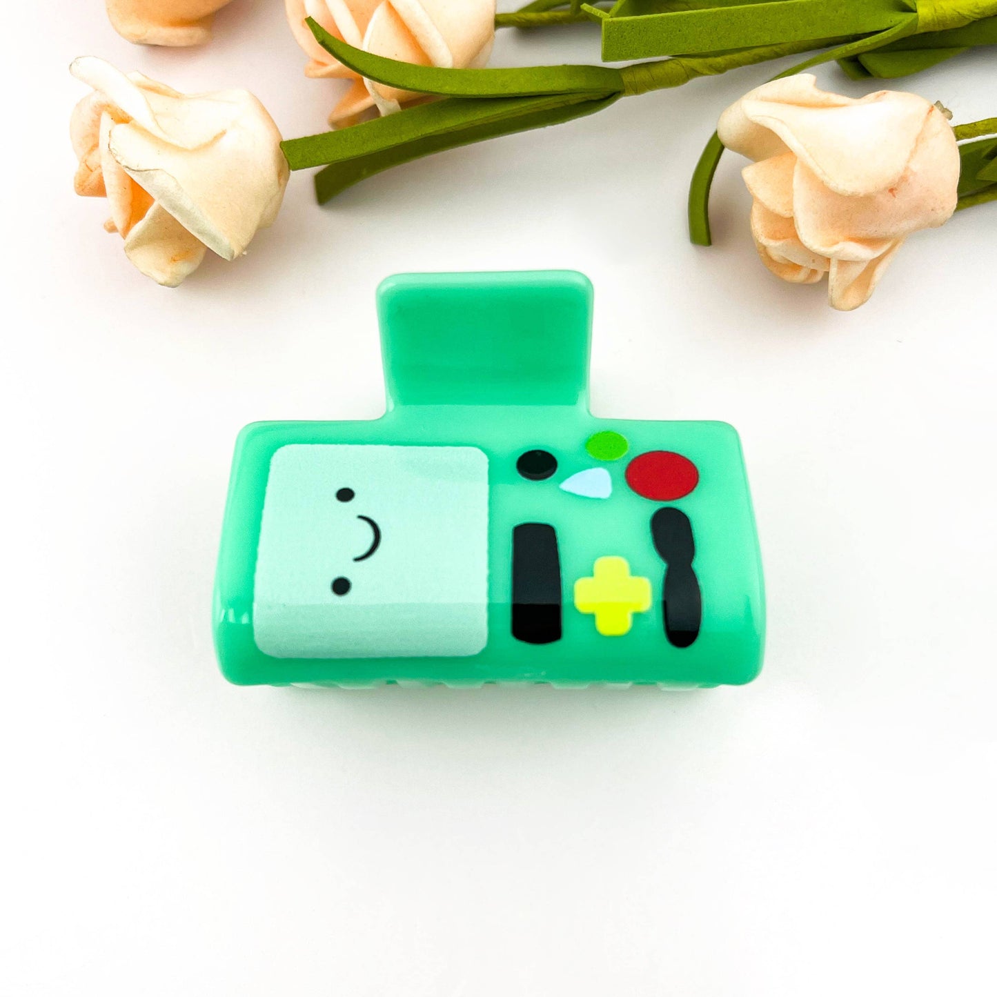 mildstyles - Cartoon Game Robot Print Claw Clip Fun Anime Style: Green