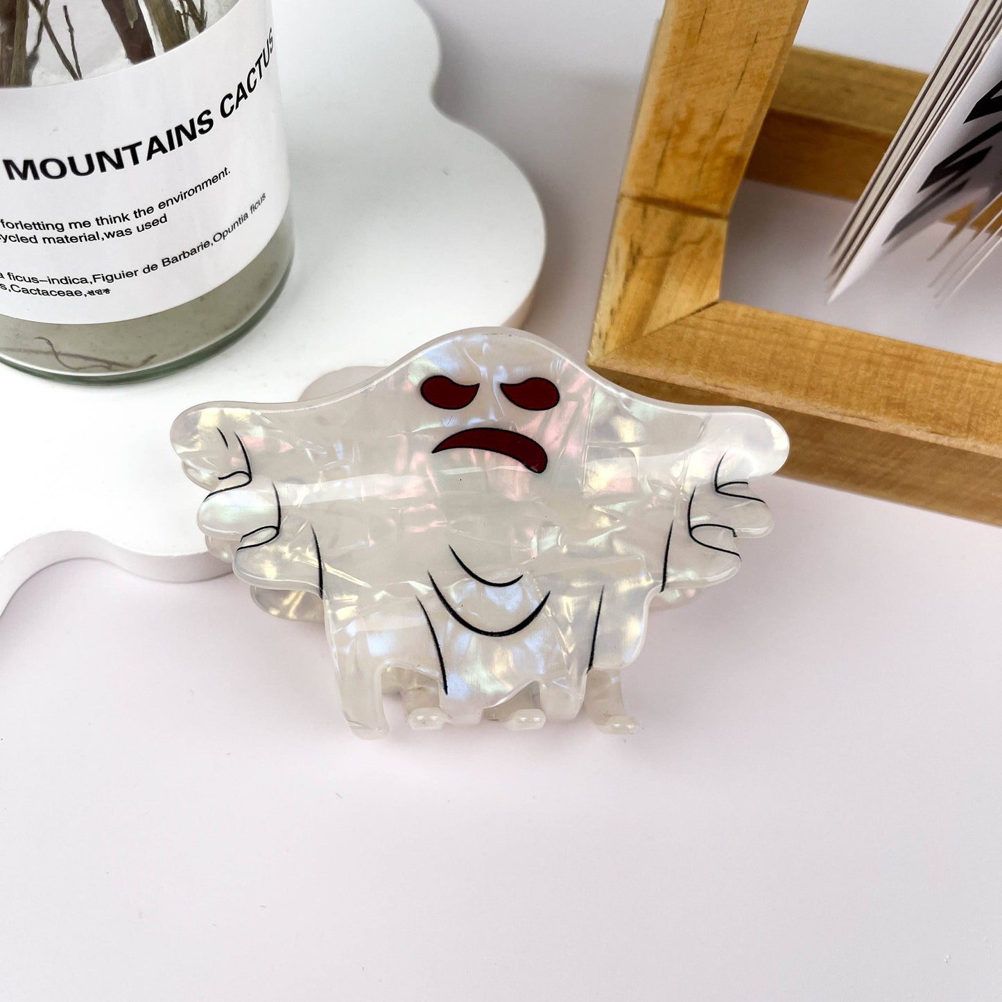 mildstyles - White Ghost Halloween Hair Clip: GhostE