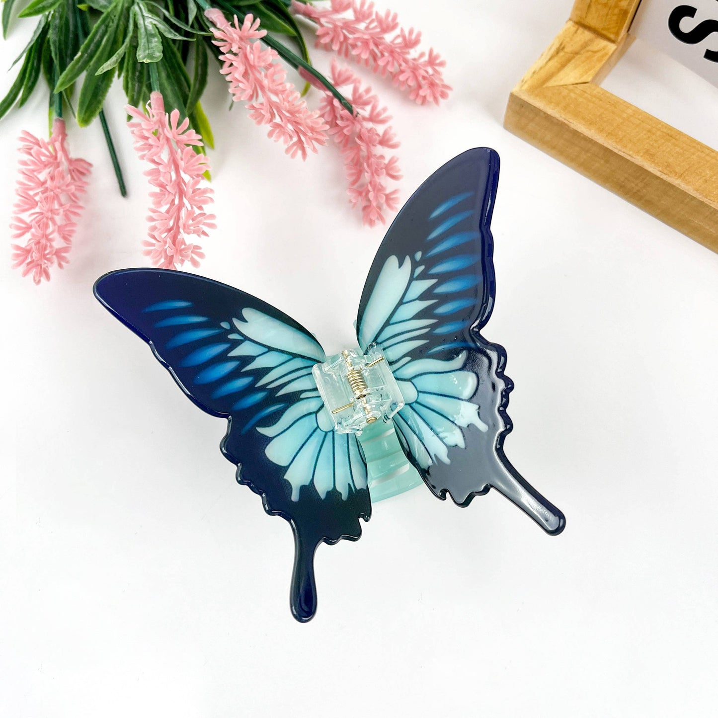 mildstyles - Dancing butterfly hair clip,Animal hair clips: Blue