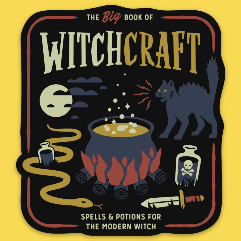 Wicked Clothes - 'Book of Witchcraft' Sticker