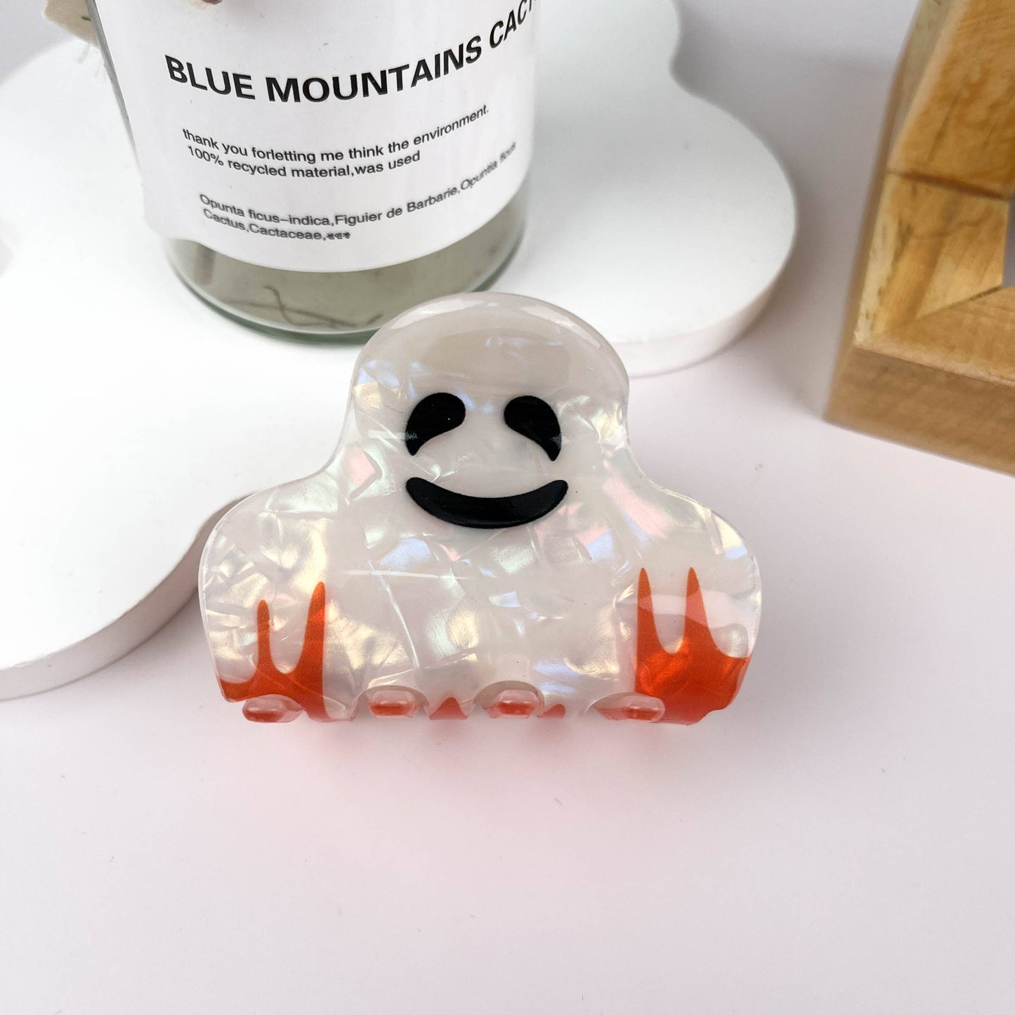 mildstyles - White Ghost Halloween Hair Clip: GhostE