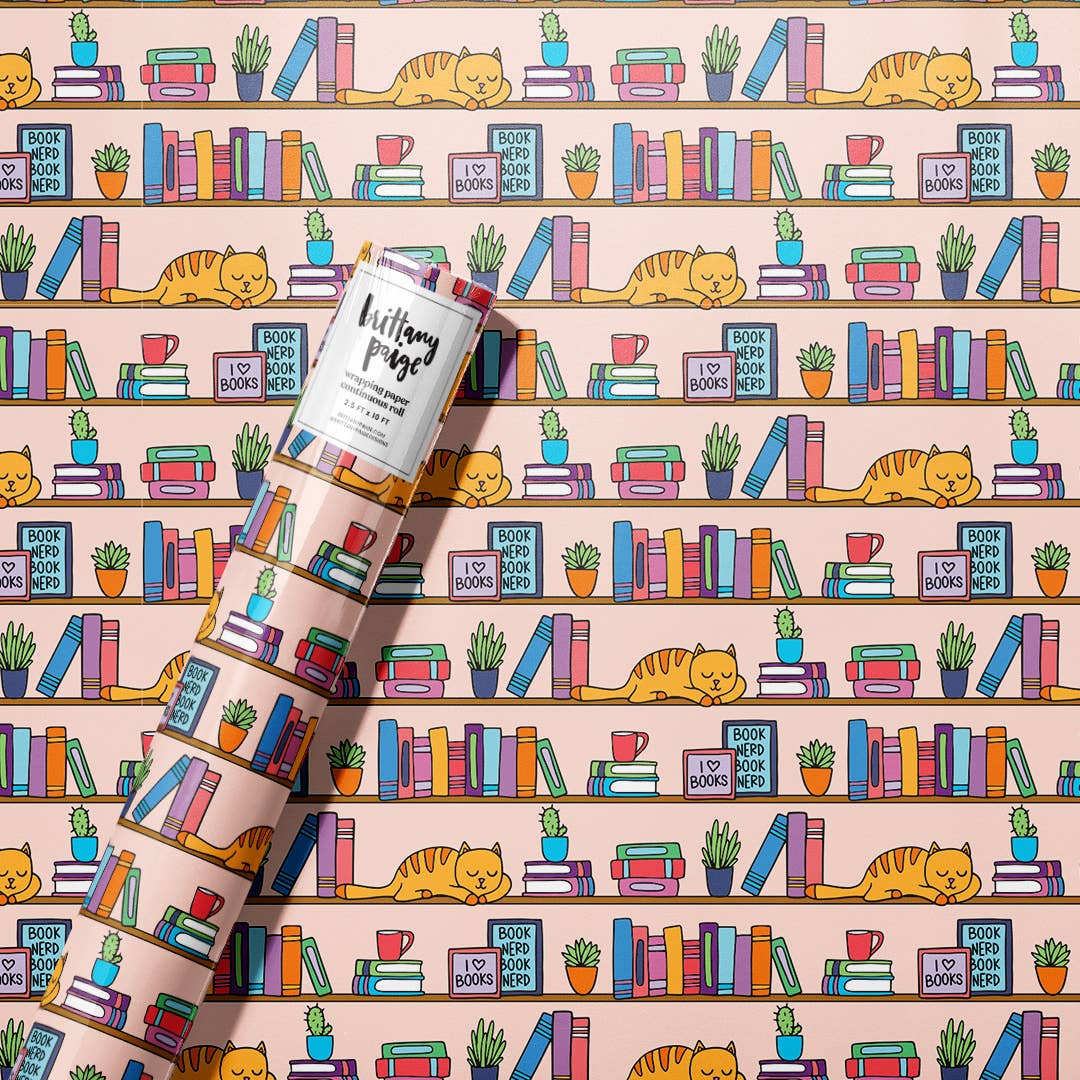 Brittany Paige - Book Store Reading Wrapping Paper