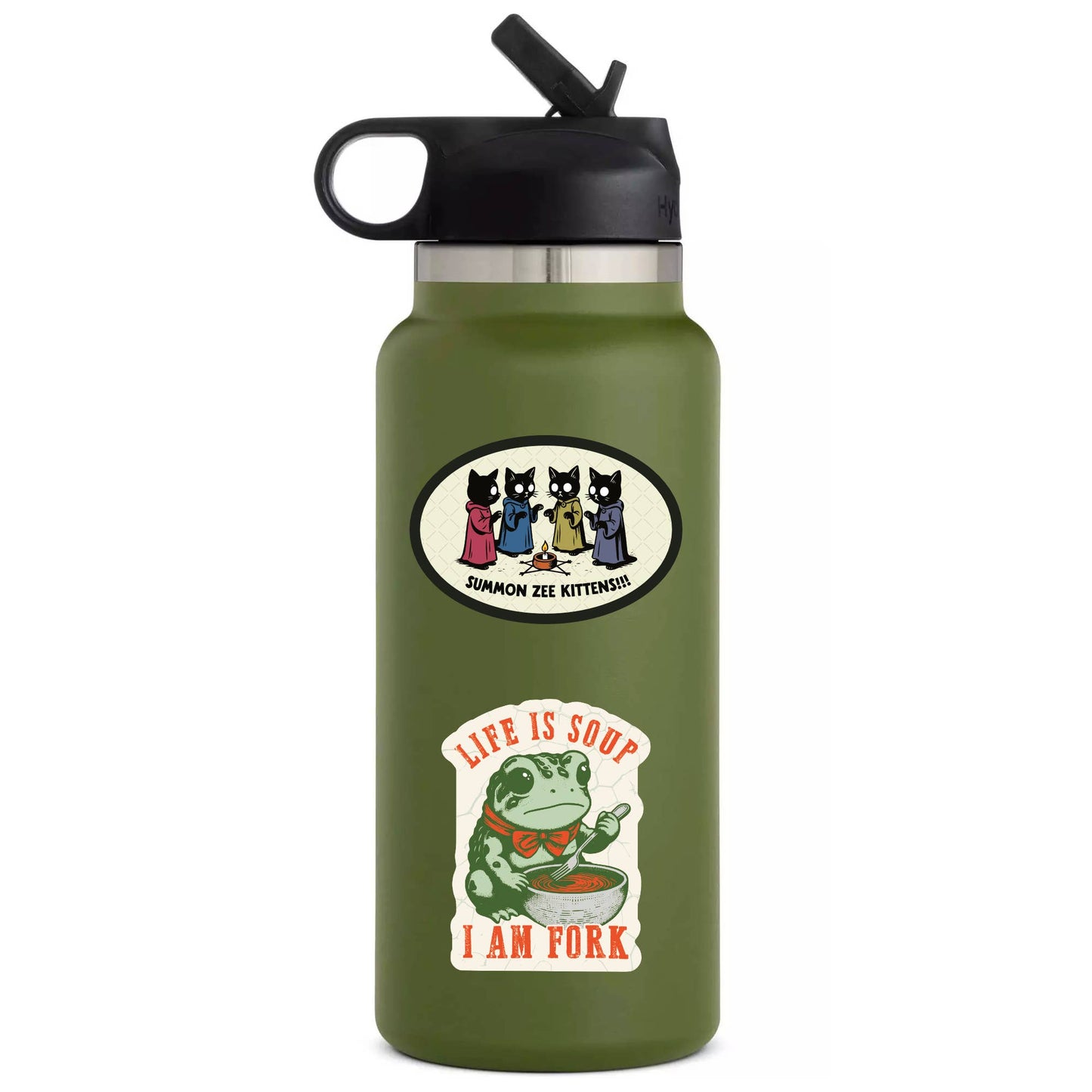Juju and Moxie - Funny Frog Soup Life Sarcasm High Quality Vinyl Sticker