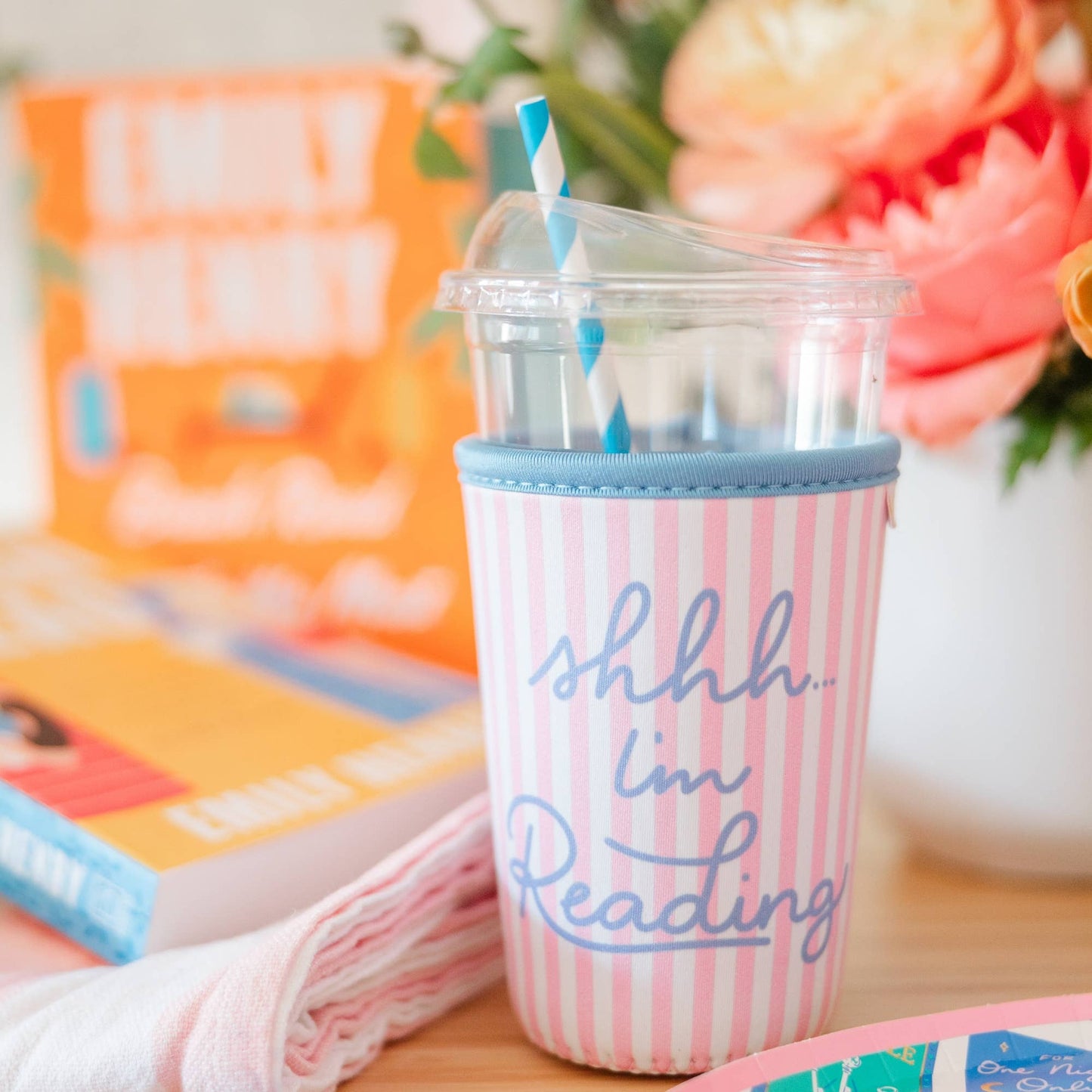 Jollity & Co. + Daydream Society - Shhh...I'm Reading Beverage Sleeve - 2 Size Options: Medium