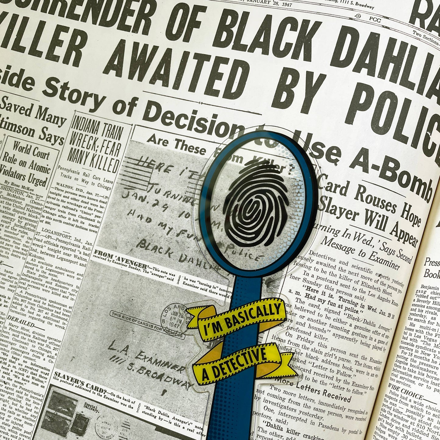 Pixel & Ink Creative - I'm Basically A Detective Bookmark