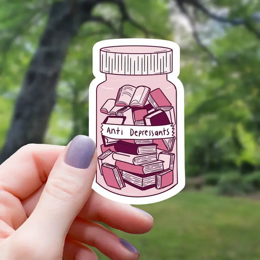 Books Anti-depressants sticker