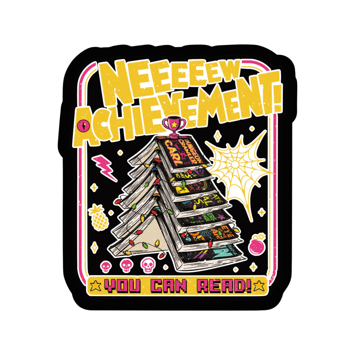 Juju and Moxie - Humor Science Fiction Funny Book High Quality Vinyl Sticker