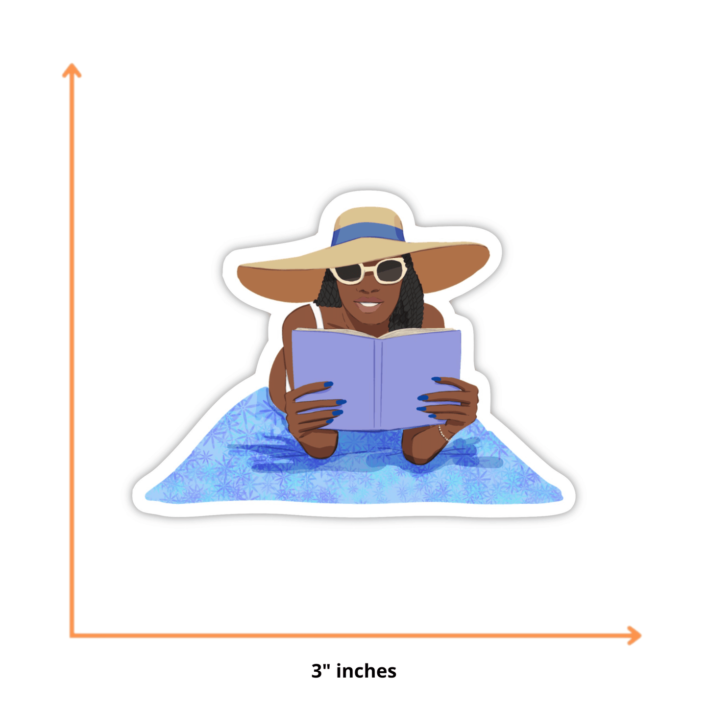 CheerNotes Greeting Cards & Stationery - Beach Read Sticker