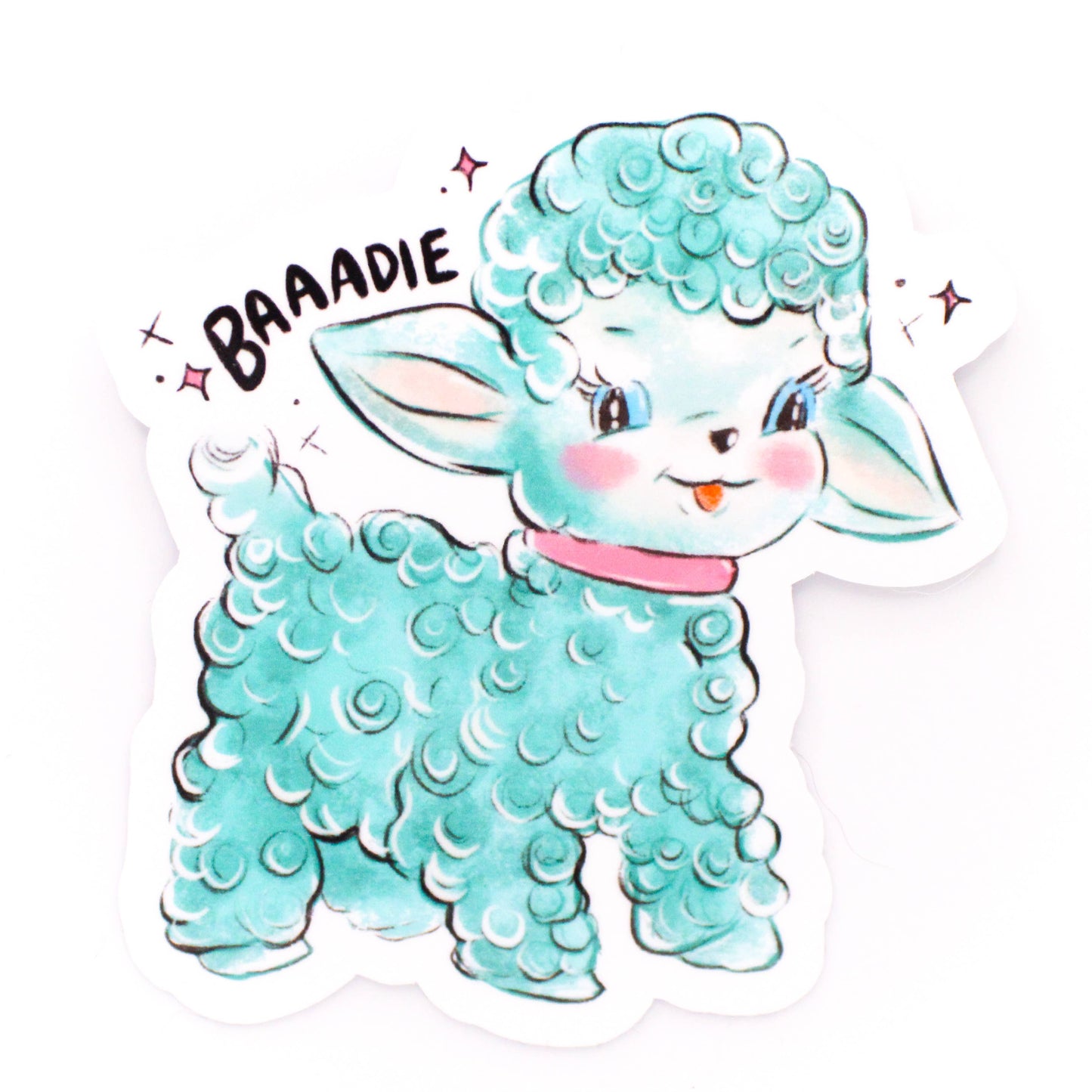 Amy Hartelust Art and Illustration - Little Baddie Lamb Vinyl Sticker