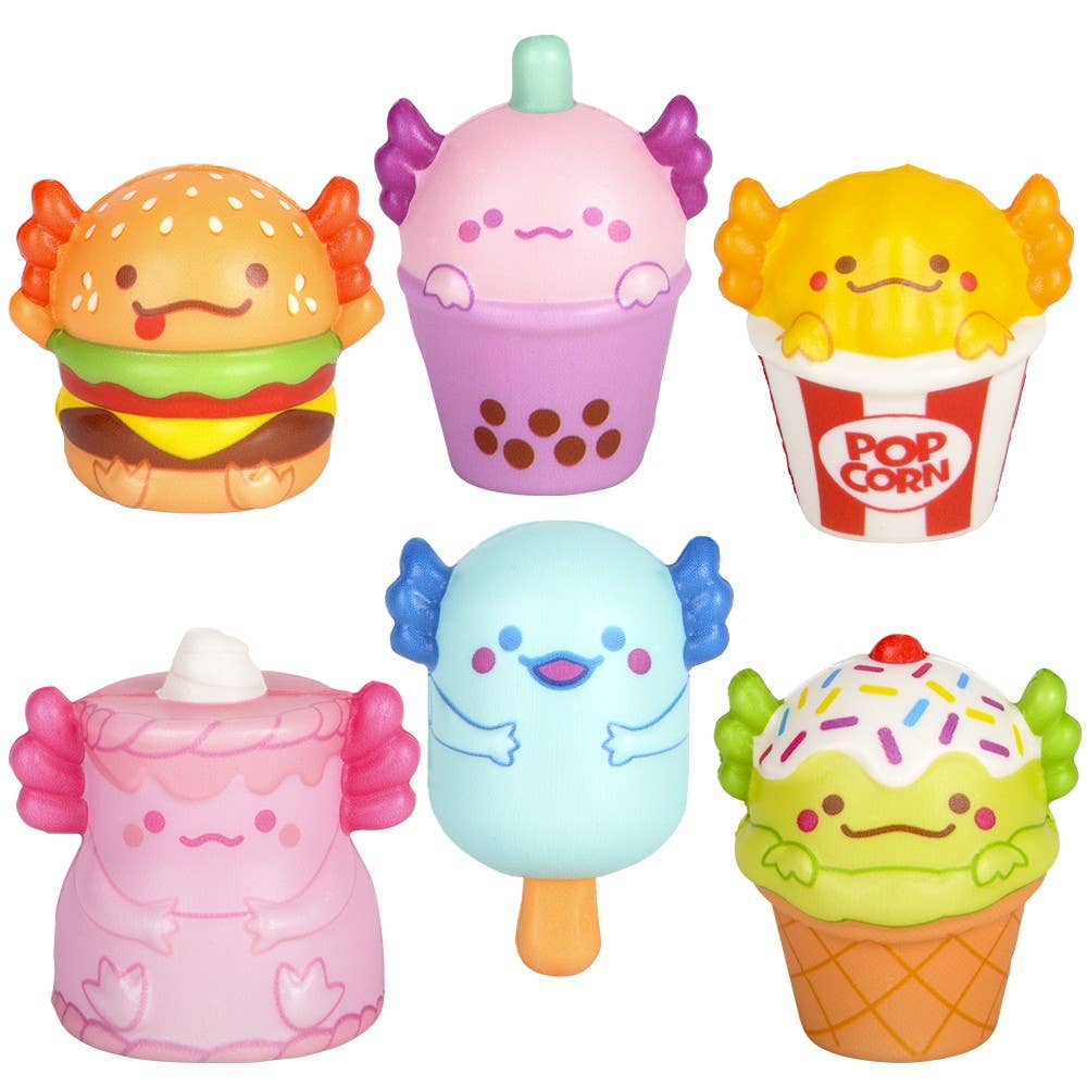 La Luna Bella - Toys - Micro Squish Axolotl Foodie Friends 2" LLB Squishy Toys