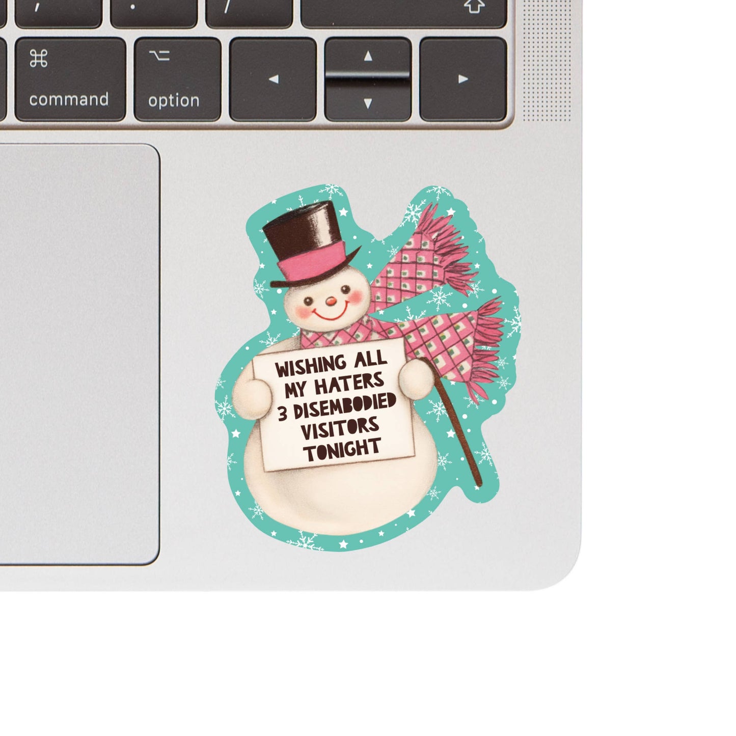 Juju and Moxie - Holiday Christmas Funny Snowman High Quality Vinyl Sticker