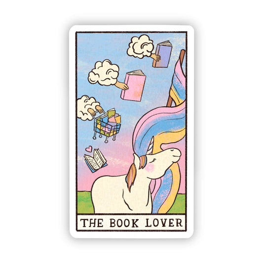 Big Moods - "The Book Lover" Tarot Card Sticker