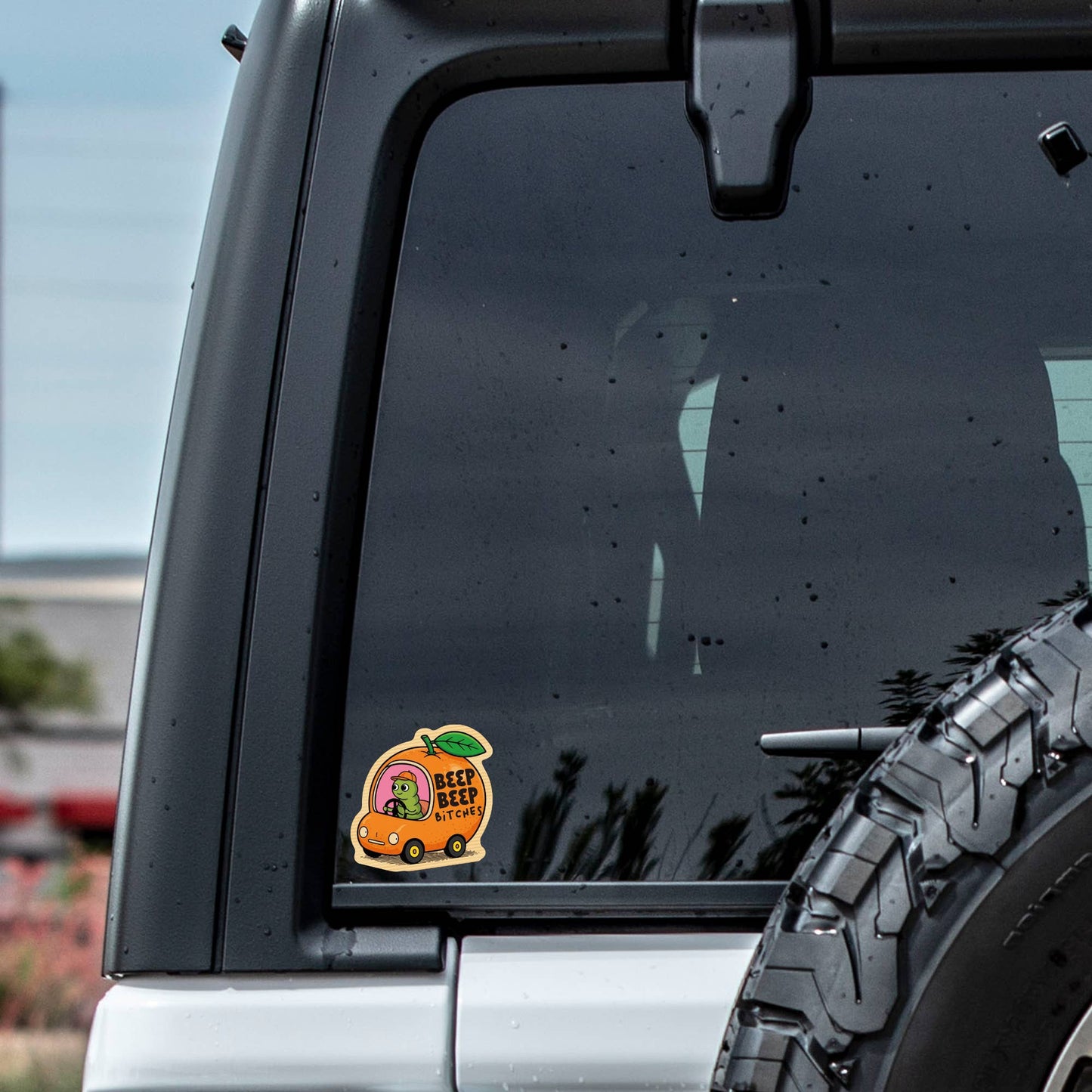 Juju and Moxie - Beep Beep Bitches Caterpillar High Quality Vinyl Sticker