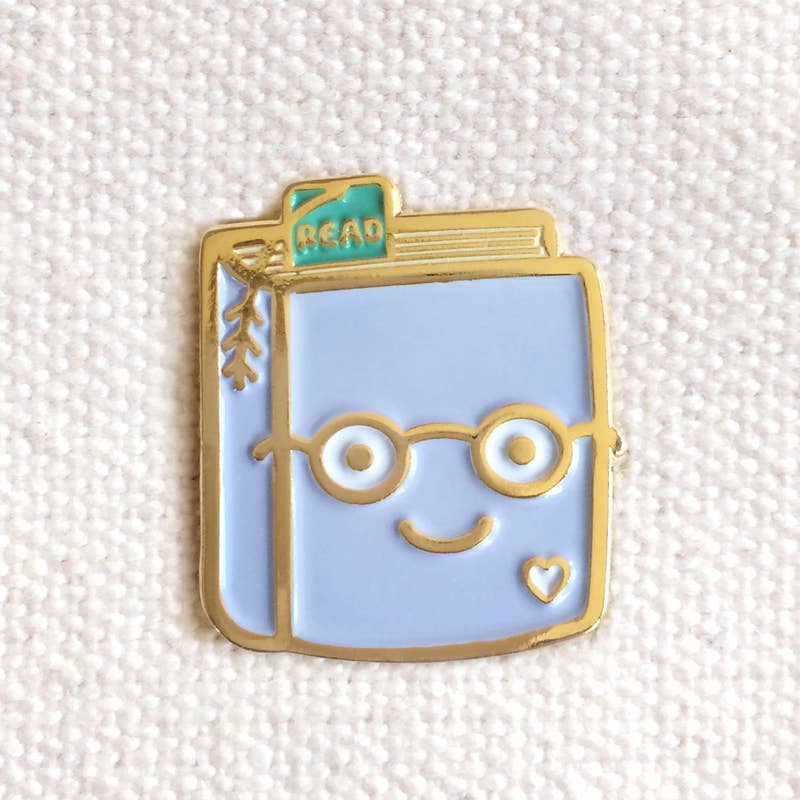 Night Owl Paper Goods - Book Lover Enamel Pin