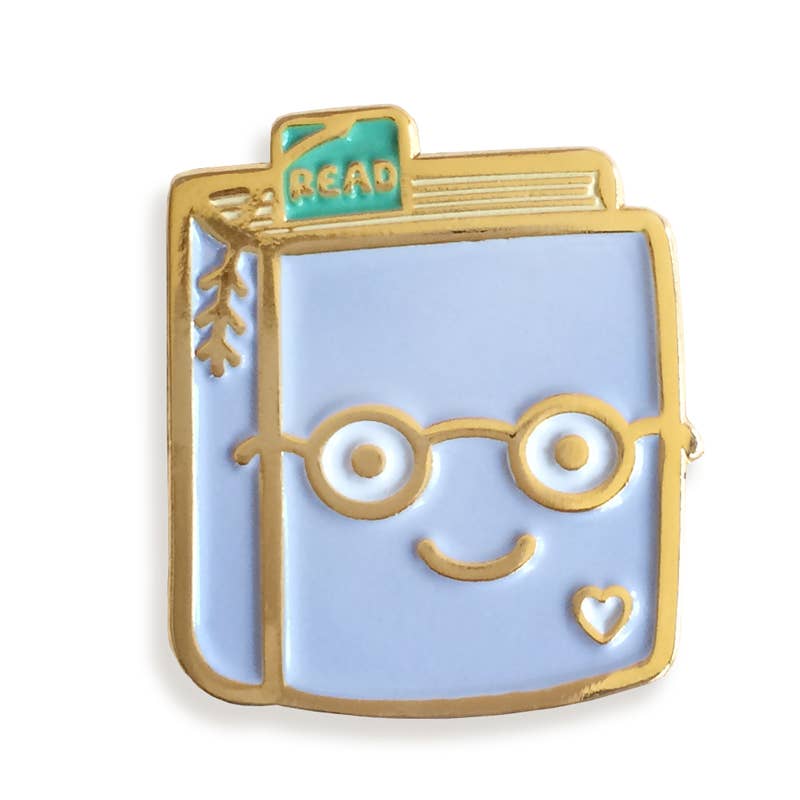 Night Owl Paper Goods - Book Lover Enamel Pin