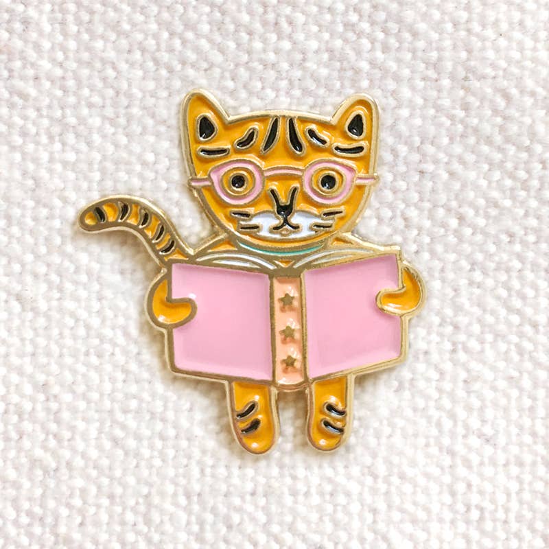 Night Owl Paper Goods - Tiger Tales Enamel Pin