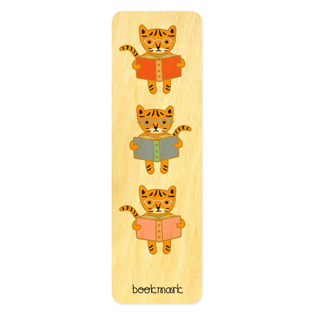 Night Owl Paper Goods - Tiger Tales Wood Bookmark