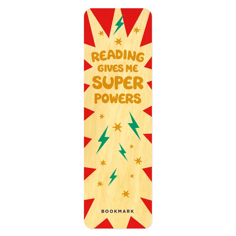 Night Owl Paper Goods - Super Power Wood Bookmark