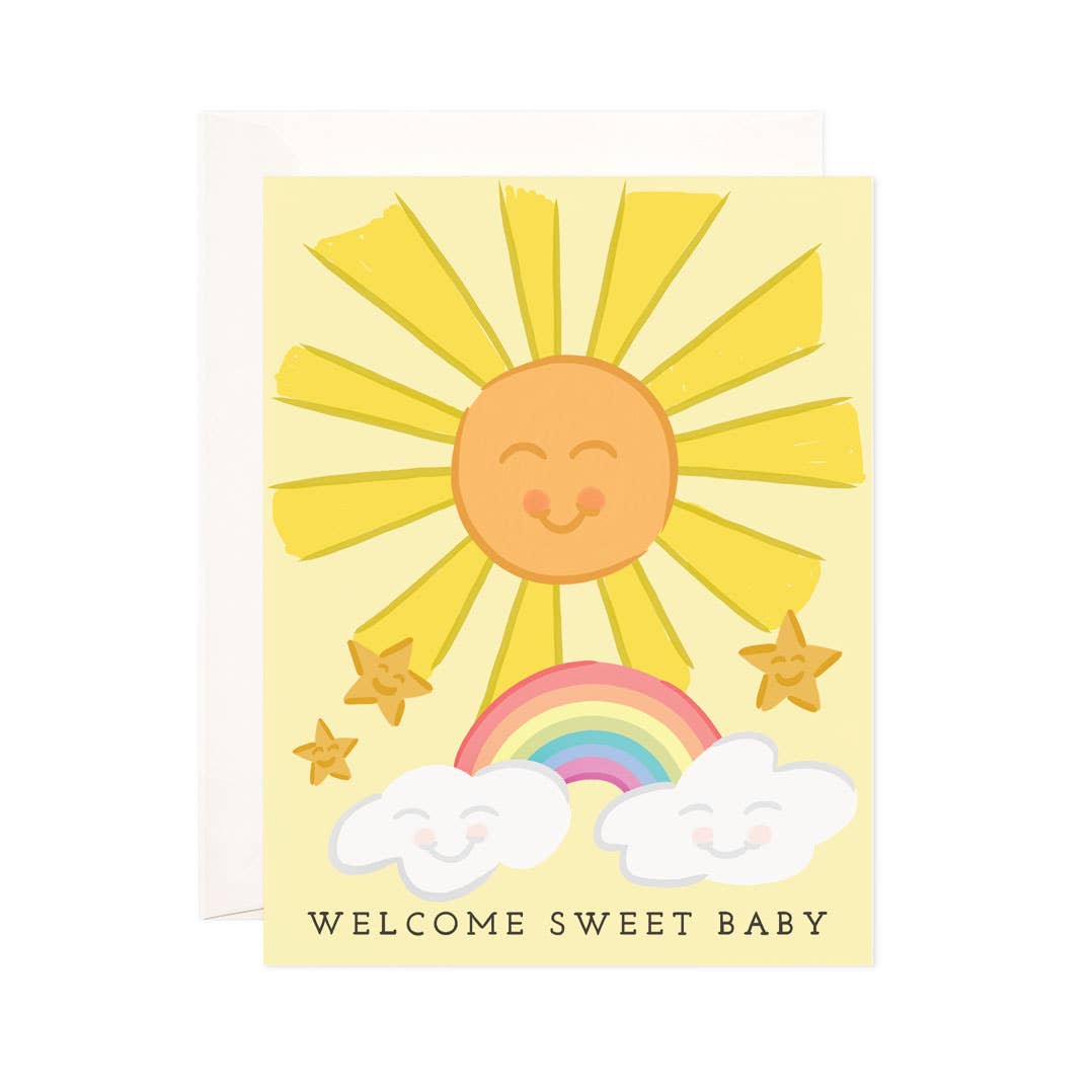 Bloomwolf Studio - Sweet Baby Greeting Card - New Baby Card
