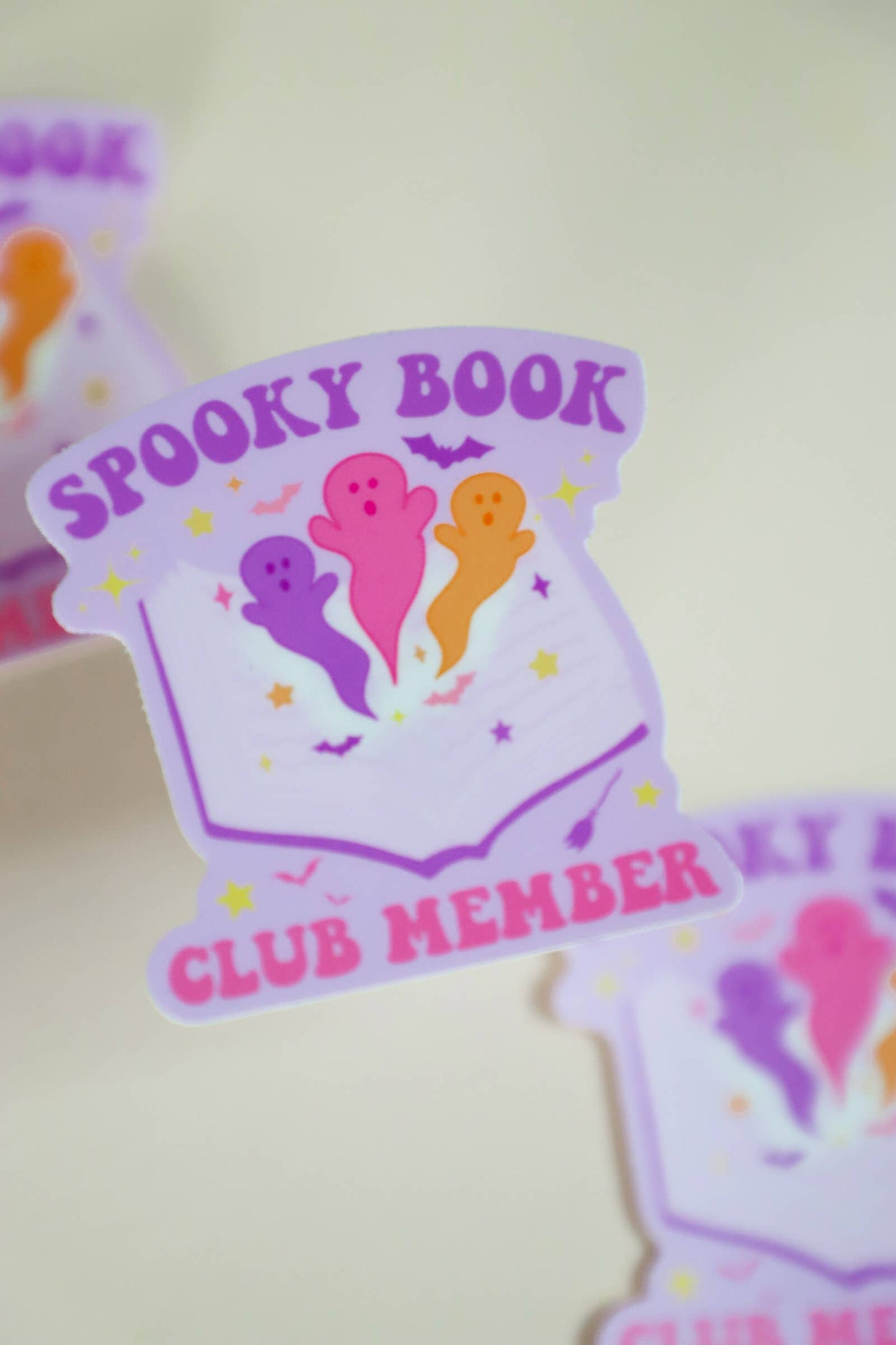 Furever Booked - Spooky Book Club Member Sticker