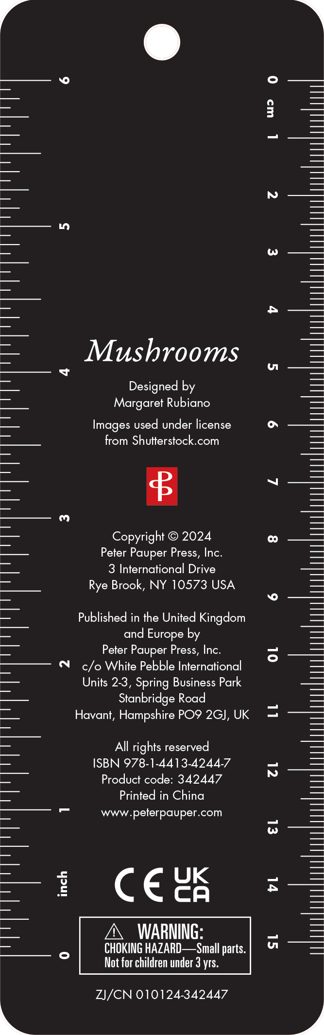 Peter Pauper Press - Mushrooms Beaded Bookmark
