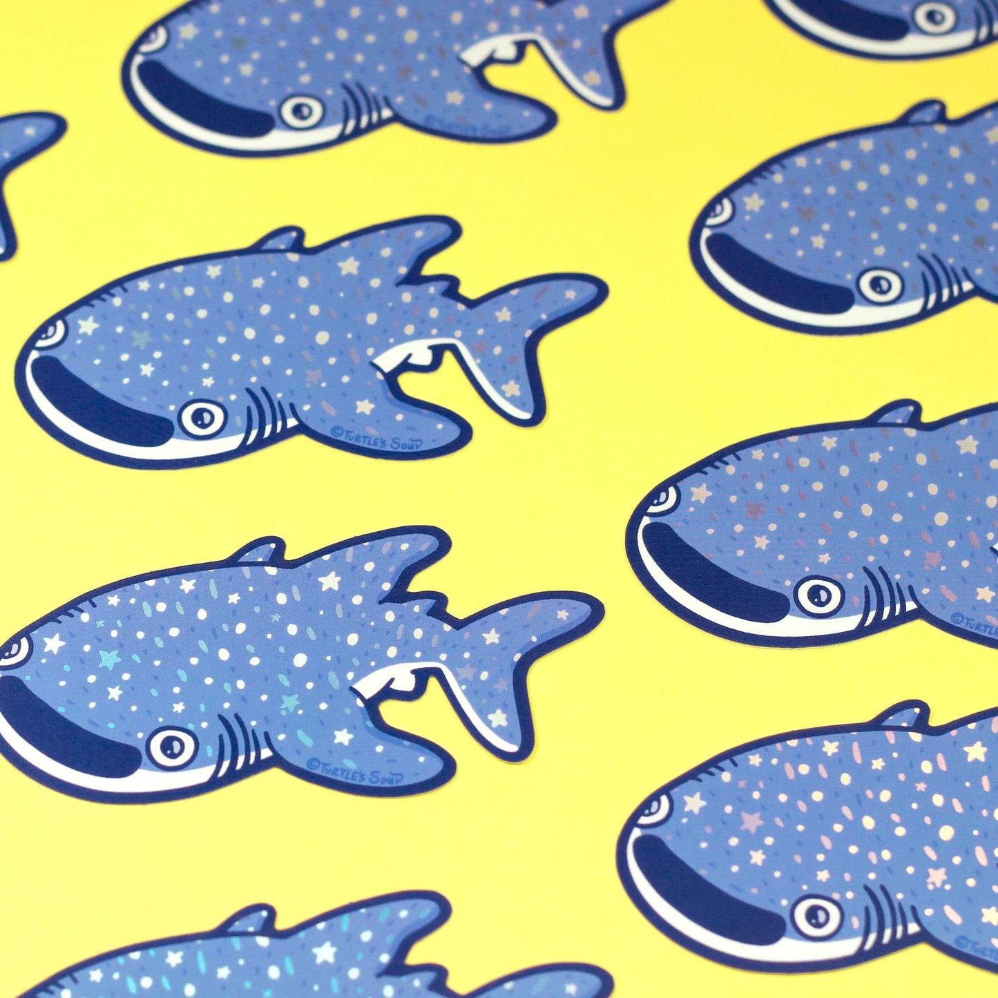 Turtle's Soup - Whale Shark Aquatic Animal Holographic Vinyl Sticker