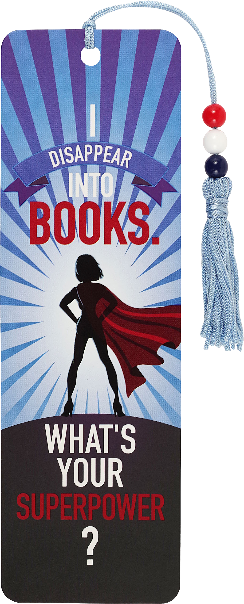 Peter Pauper Press - I Disappear into Books Beaded Bookmark