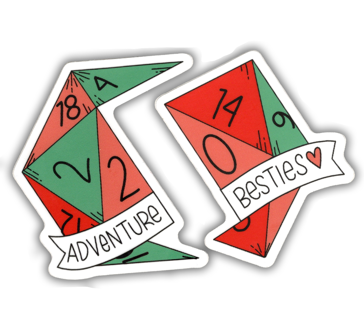 Storymakers Trading Co. - Adventure Besties - Vinyl Stickers: BOTH STICKERS