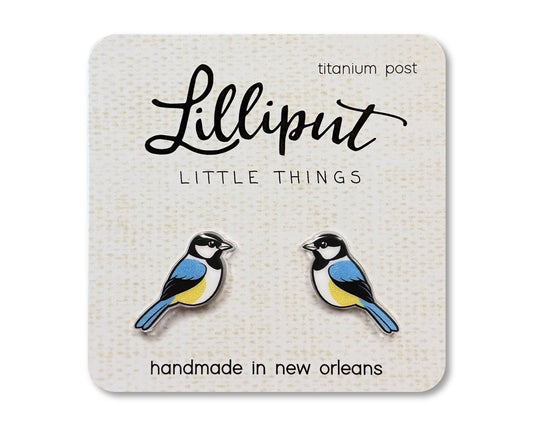 Lilliput Little Things - Chickadee Earrings // State Bird Earrings
