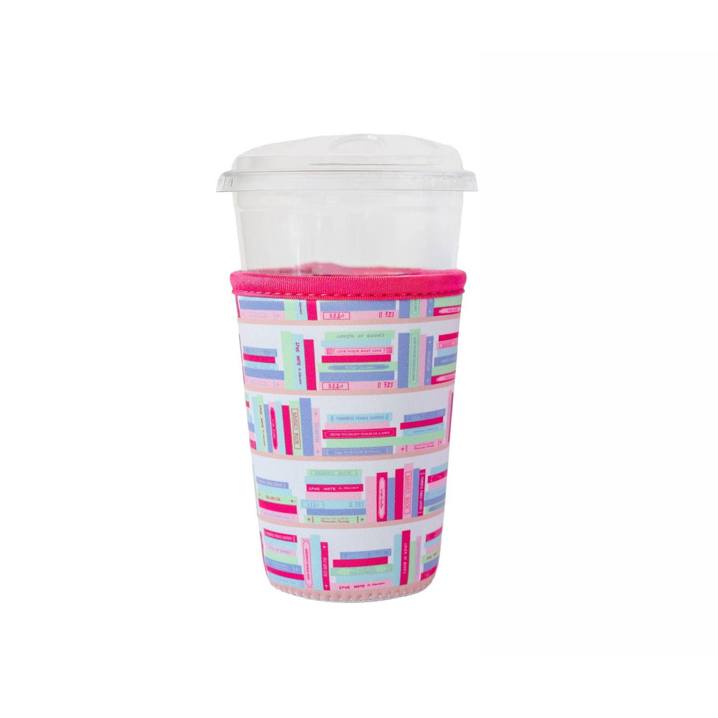 Jollity & Co. + Daydream Society - Bookshelf Print Beverage Sleeve - 2 Style & Size Options: Small