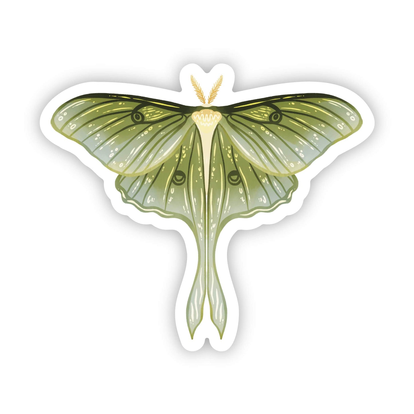 Big Moods - Moth Sticker (Green)