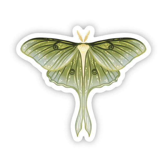 Big Moods - Moth Sticker (Green)