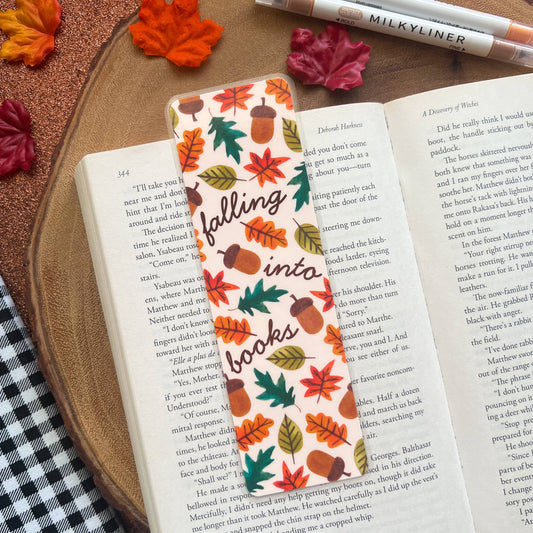 Cozy Reads Shop - Falling Into Books Bookmark: Tassel