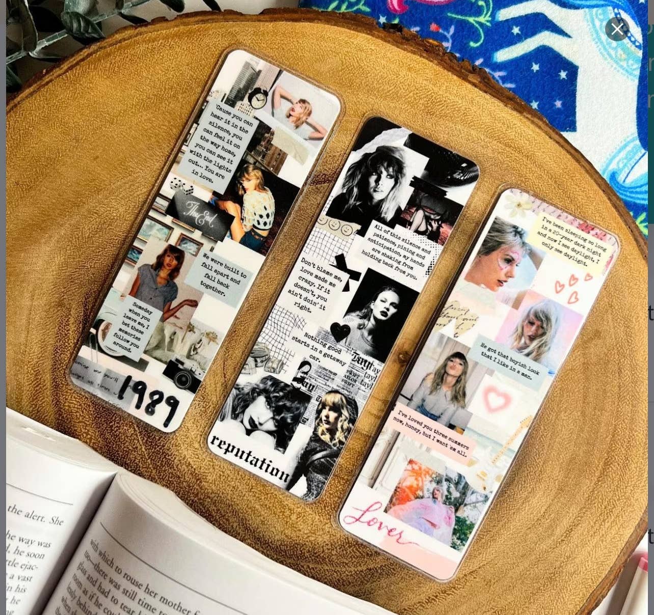 Cozy Reads Shop - Taylor Eras Aesthetic Bookmarks: Tassel / Lover
