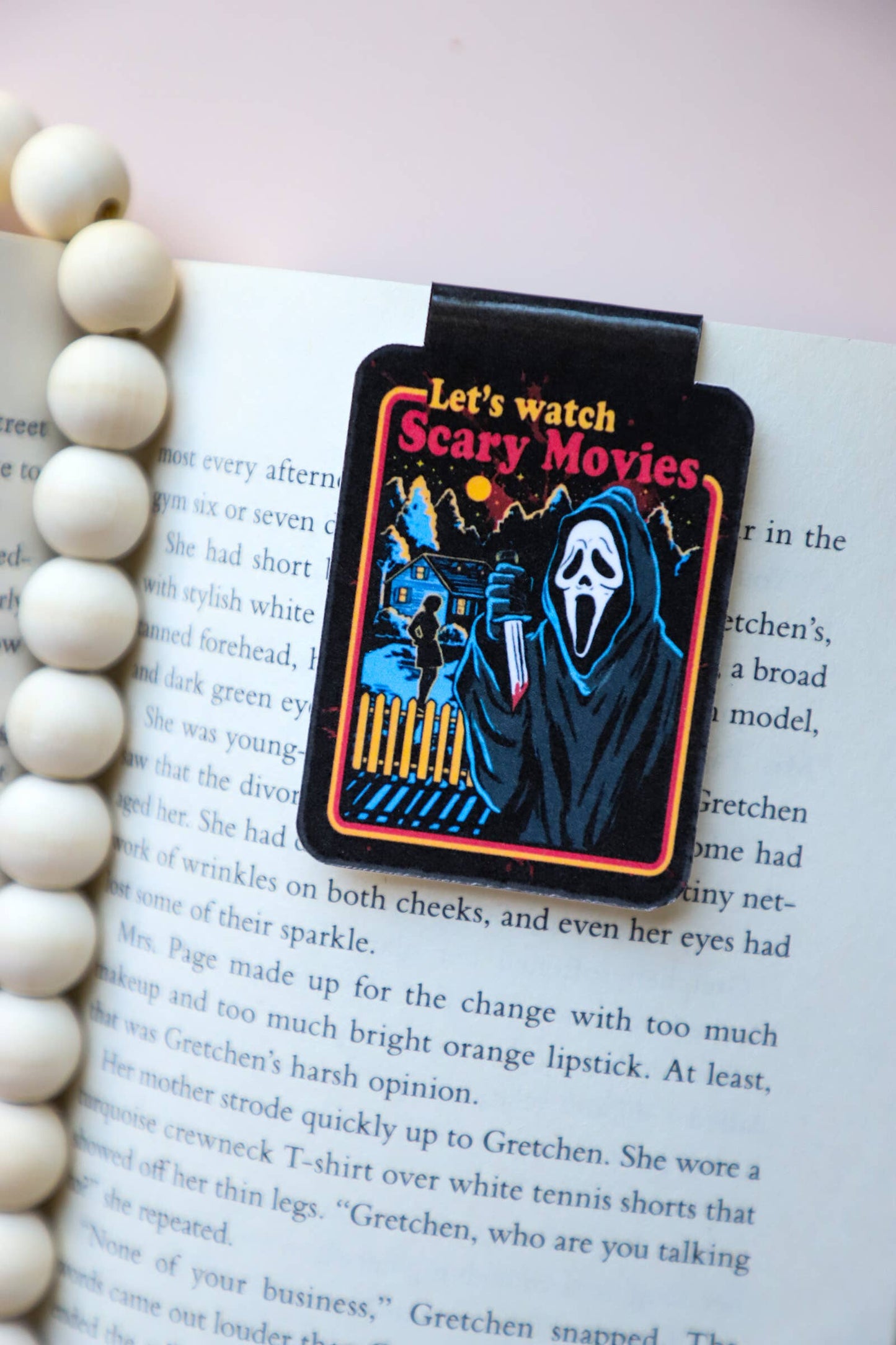 Furever Booked - Ghost Face Scream Magnetic Bookmark