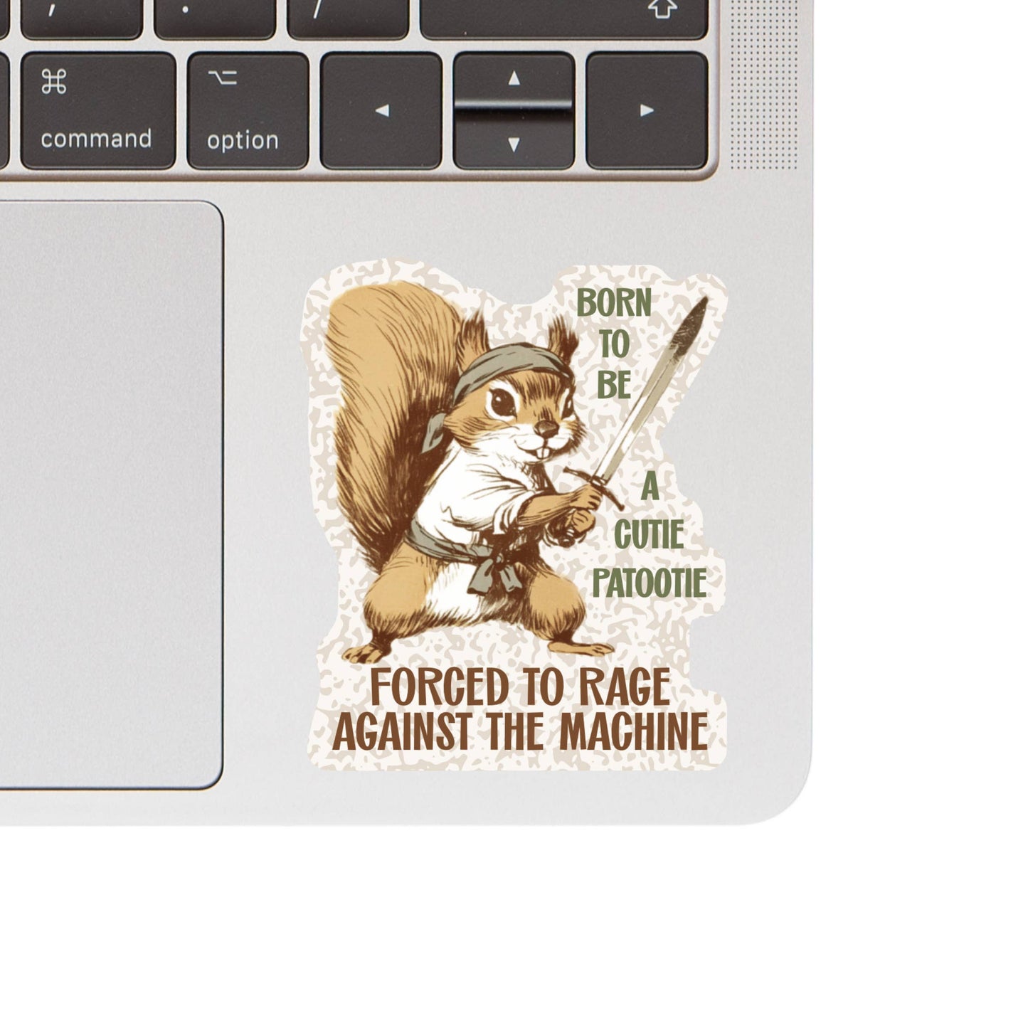 Juju and Moxie - Funny Squirrel Cute Rage Fight High Quality Vinyl Sticker