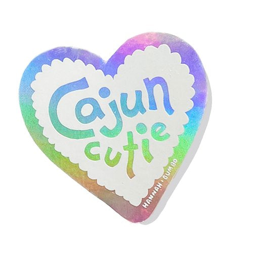 Cajun Cutie Holographic Sticker