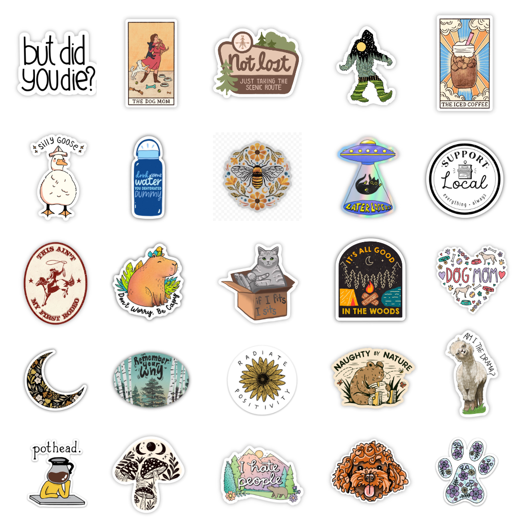 Big Moods - 48 Pocket Wall Sticker Display: 0