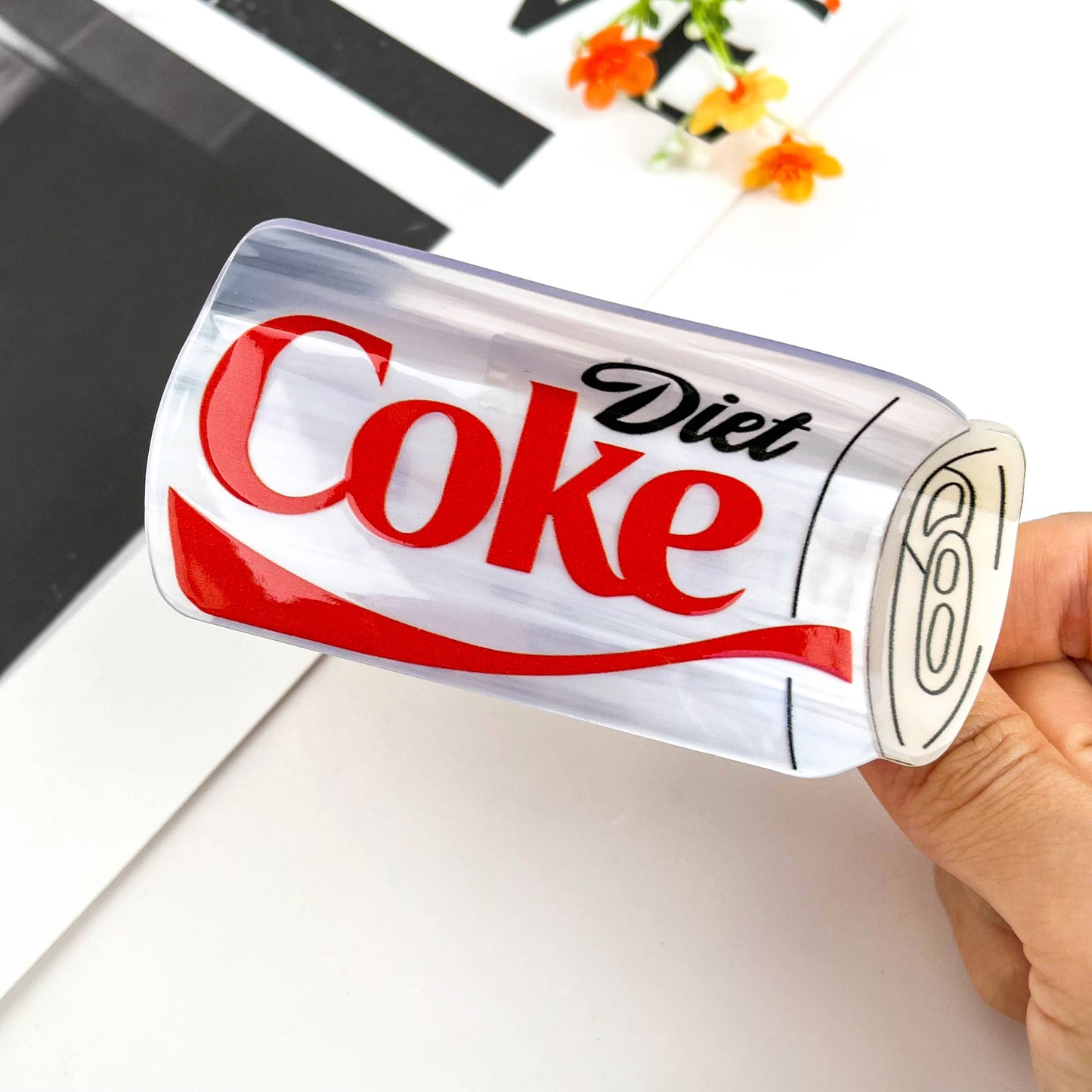 mildstyles - No-Sugar Cola Can Hair Claw – Fun Soda Style: Red