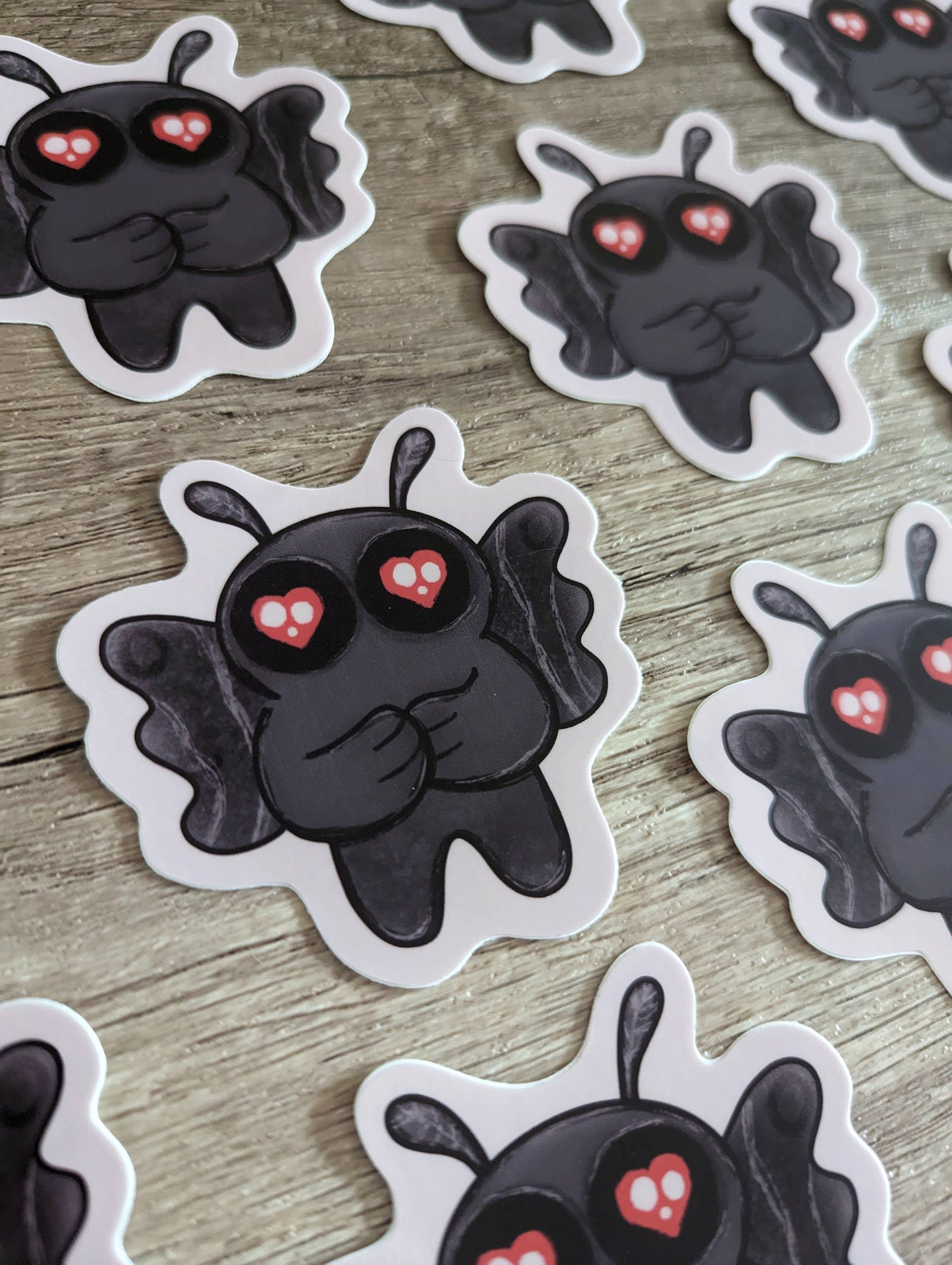 Sadsquatch - Mothman - Spooky Cute Cryptid Cryptozoology Vinyl Sticker